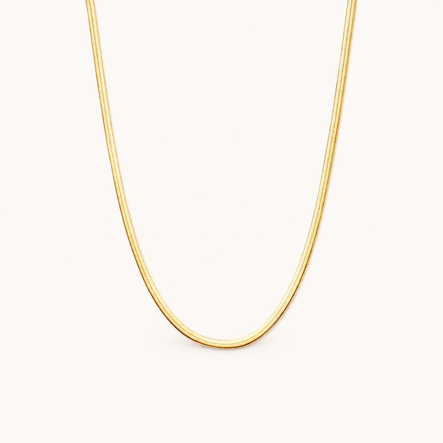 Herringbone Necklace Gold