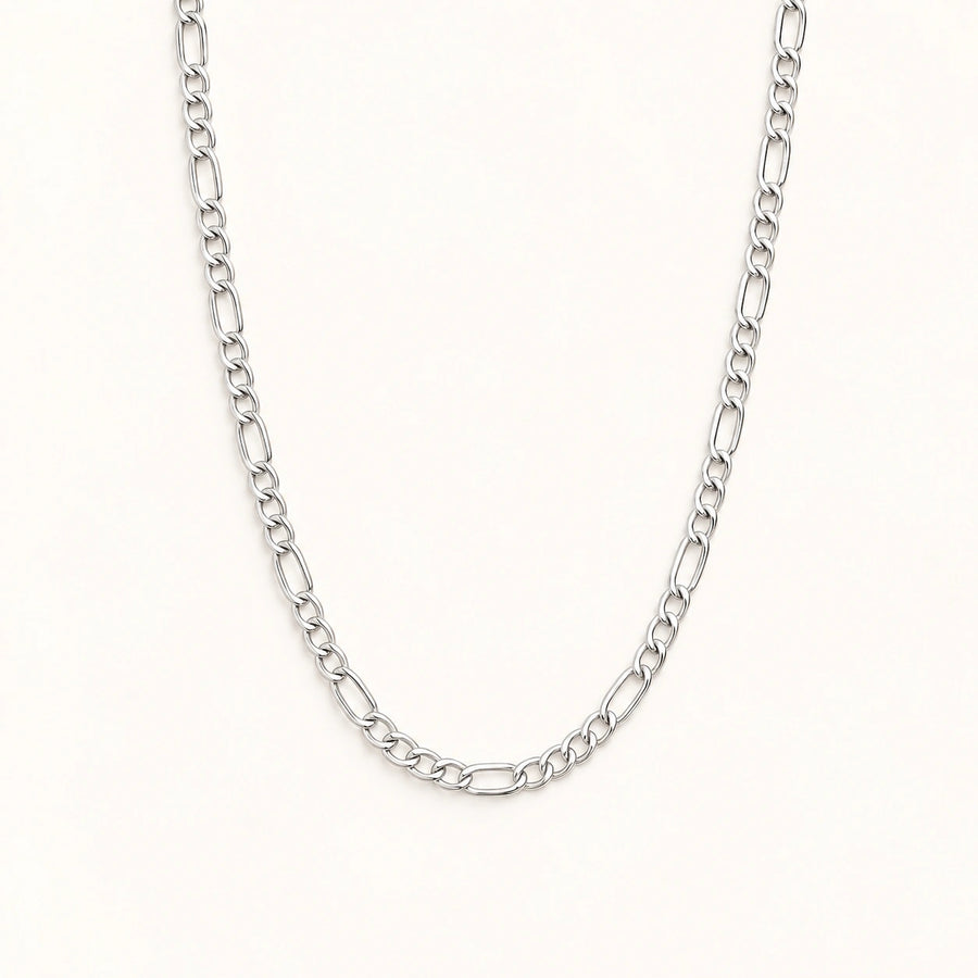 Linked Chain Necklace Silver