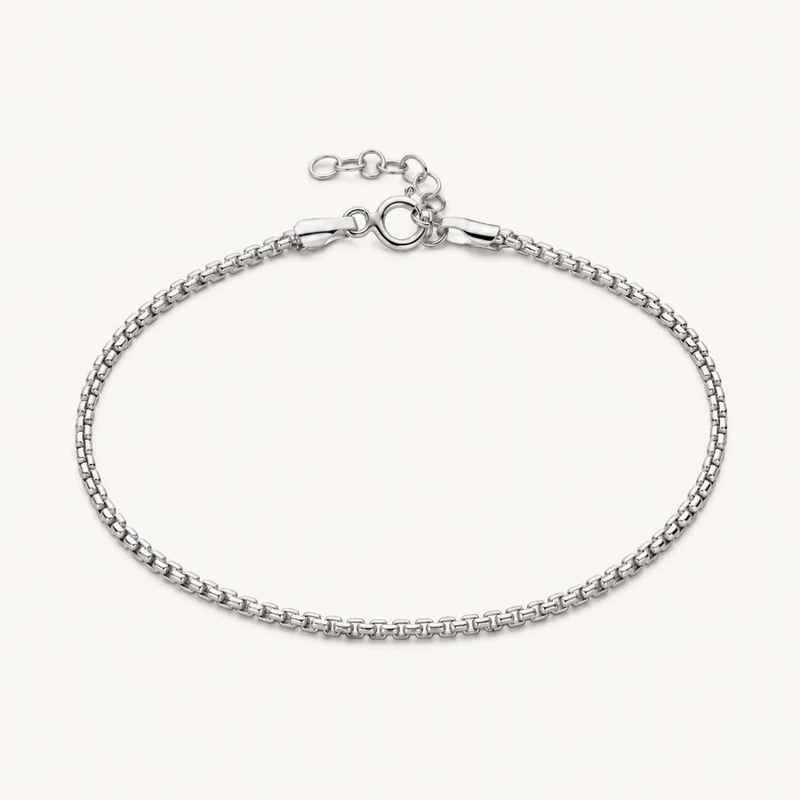 Box Chain Bracelet Silver