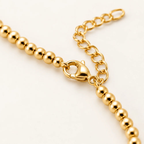 Beaded Chain Bracelet Gold